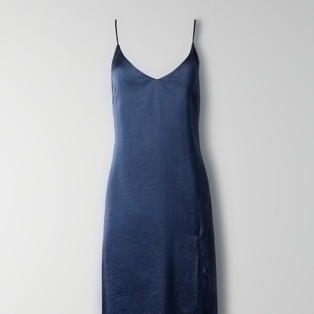 Wilfred Only Slit Slip Dress - Navy